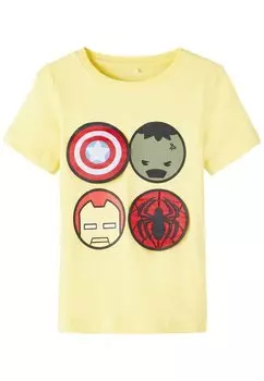 Футболка с принтом MARVEL Name it, цвет sundress