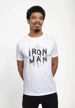 Футболка с принтом MARVEL OTHER IRON MAN SCOPE UNISEX Marvel, белый