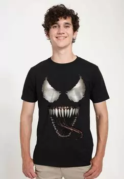 Футболка с принтом Marvel Other Venom Mouth Open Unisex Marvel, черный