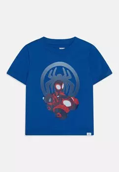 Футболка с принтом Marvel Spiderman Tee Toddler Boy GAP, синий