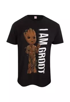 Футболка с принтом MARVEL STUDIOS I AM GROOT Henry Tiger, черный