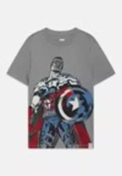 Футболка с принтом MARVEL SUPERHERO TEE BOYS Gap, серый
