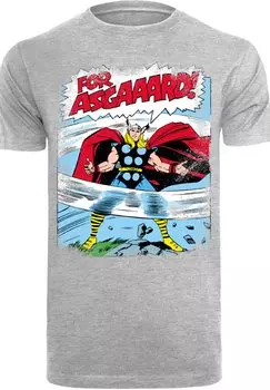 Футболка с принтом MARVEL THOR ASGARD F4NT4STIC, серый