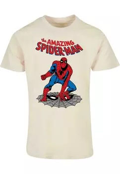 Футболка с принтом MARVEL UNIVERSE THE AMAZING SPIDER MAN ABSOLUTE CULT, цвет sand