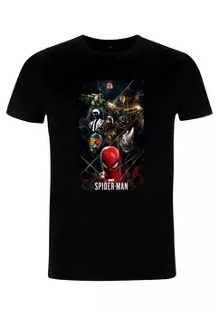 Футболка с принтом MARVEL VILLAIN WEBBS Marvel, черный
