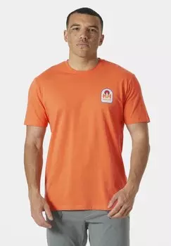 Футболка с принтом MASSIF GRAPHIC Helly Hansen, оранжевый