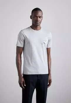 Футболка с принтом Match Box Paul Smith, серая