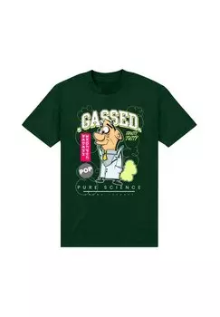 Футболка с принтом MATT KEELING GASSED Henry Tiger, темно-зеленый