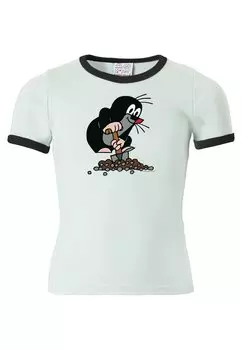 Футболка с принтом MAULWURF DER KLEINE LOGOSHIRT, цвет light blue