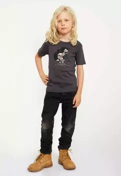 Футболка с принтом MAULWURF DER KLEINE LOGOSHIRT, цвет blau grau