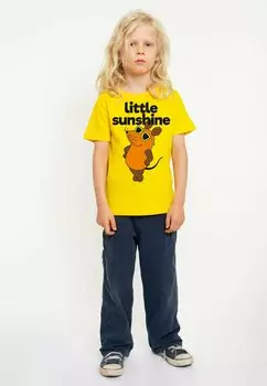 Футболка с принтом MAUS LITTLE SUNSHINE LOGOSHIRT, цвет gelb