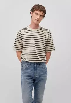 Футболка с принтом Mavi, бежевый