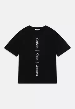 Футболка с принтом MAXI LOGO Calvin Klein Jeans, цвет black