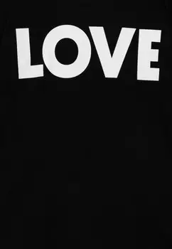 Футболка с принтом MAXI MOSCHINO, черный