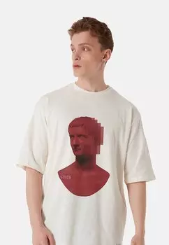 Футболка с принтом MAXIMUS Stats, цвет beige