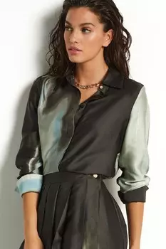 Футболка с принтом мазков кисти Next, синий