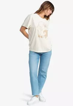 Футболка с принтом MAZZY Roxy, белый