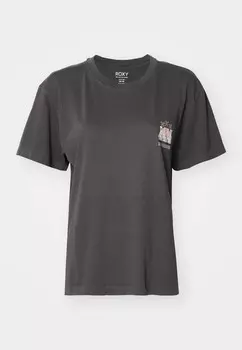 Футболка с принтом MAZZY TEE Roxy, черный