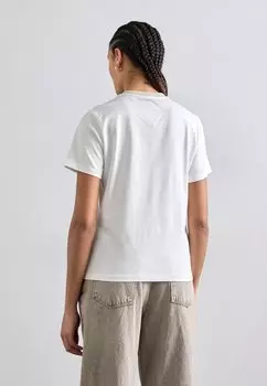 Футболка с принтом MCM, молочный