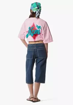 Футболка с принтом MCM, розовый