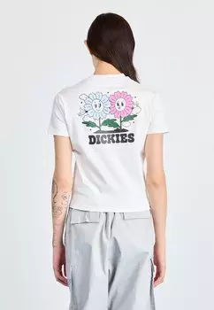 Футболка с принтом MEADOWS TEE Dickies, белый