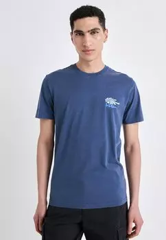 Футболка с принтом MEDIUM LOGO TEE Lee, темно-синий