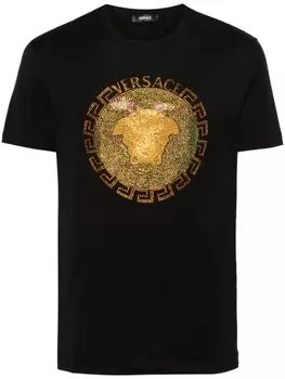 Футболка с принтом Medusa Head Versace, черный