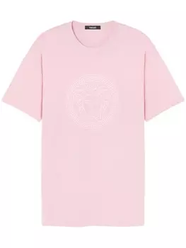 Футболка с принтом Medusa Versace, розовый