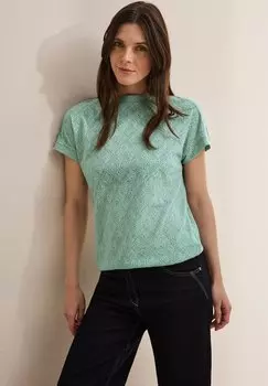 Футболка с принтом MELANGE-LOOK Cecil, цвет Grn