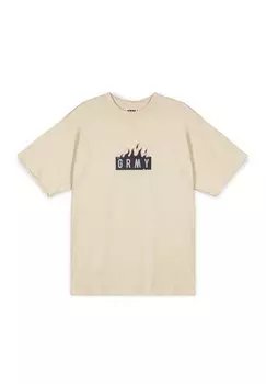 Футболка с принтом MELTED Grimey, бежевый