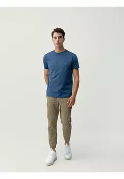 Футболка с принтом Melville Born Living Yoga, темно-синяя