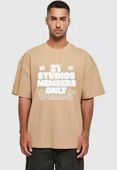 Футболка с принтом MEMBERS ONLY TEE 2Y Studios, бежевый