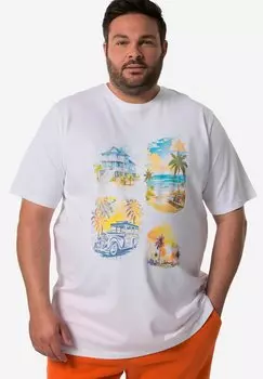 Футболка с принтом Men Plus, белый