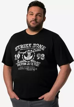 Футболка с принтом Men Plus, черный