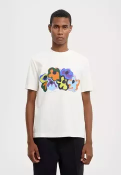 Футболка с принтом MENS REGULAR FIT PS Paul Smith, белый