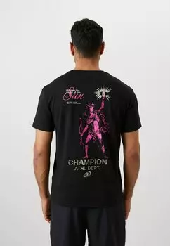 Футболка с принтом MENS SHAPE TEE Champion, черный