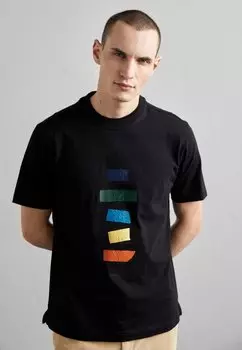 Футболка с принтом MENS TAPED BunNIES PS Paul Smith, черный