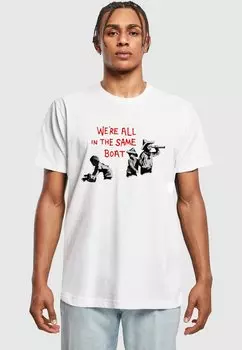 Футболка с принтом Merchcode, белый