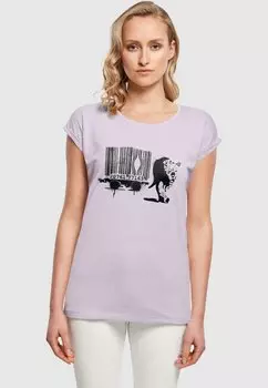 Футболка с принтом Merchcode, фиолетовый
