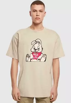 Футболка с принтом Merchcode, песочный