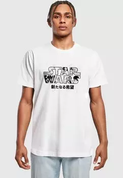 Футболка с принтом MERCHCODE STAR WARS ANIME, белый