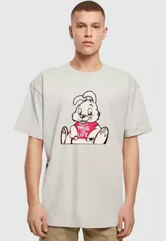 Футболка с принтом Merchcode, светло-серый