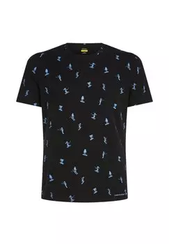 Футболка с принтом MERINO ANATOMICA GRAPHIC Icebreaker, черный