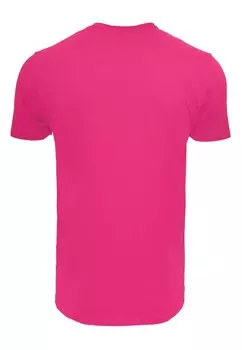 Футболка с принтом MERRY CHRISTMAS ROUND NECK Merchcode, розовый