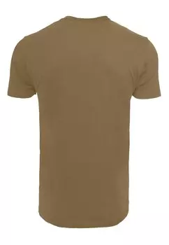 Футболка с принтом MERRY CHRISTMAS ROUND NECK Merchcode, оливковый