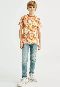 Футболка с принтом MET DESSIN WE Fashion, цвет multi coloured