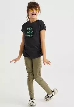 Футболка с принтом MET OPDRUK WE Fashion, цвет grey