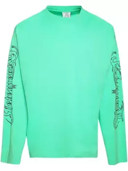 Футболка с принтом Metal VETEMENTS, зеленый