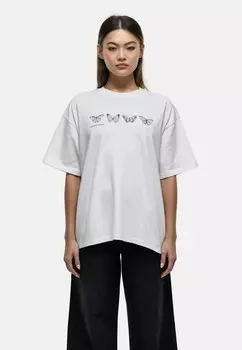 Футболка с принтом METAMORPHOSIS OFF WHITE OVERSIZED T-SHIRT Good For Nothing, кремовый