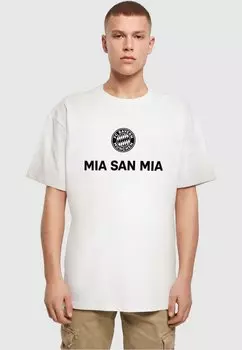 Футболка с принтом Mia San Mia Logo Heavy Oversized Tee FC Bayern Mnchen, белая